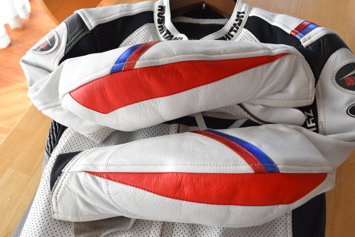 クシタニ　MFJ公認　レーシングスーツ　Lサイズ　転倒無し　使用少ない　未転倒　プロトコアレザー　ザイロン　KUSHITANI　革ツナギ_画像5