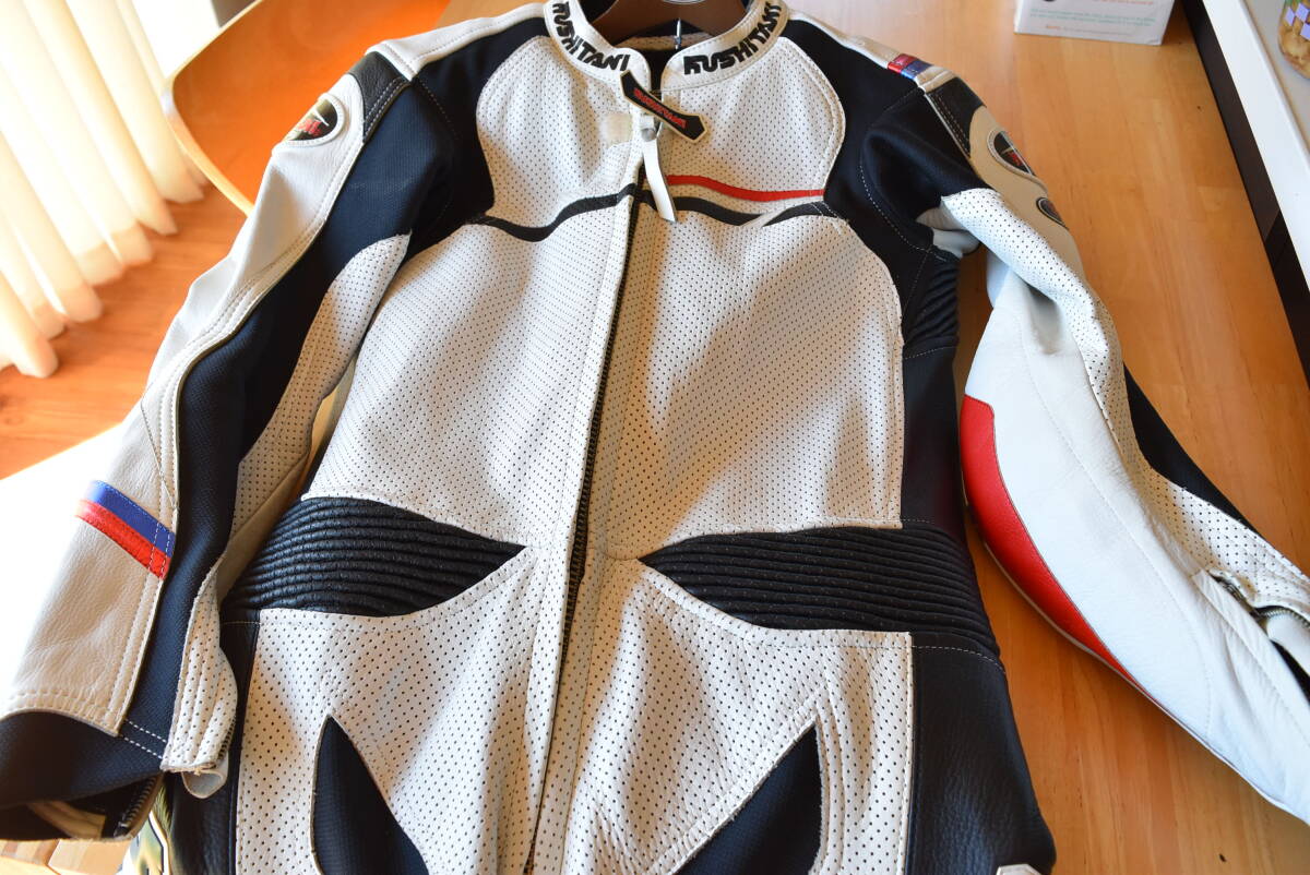 クシタニ　MFJ公認　レーシングスーツ　Lサイズ　転倒無し　使用少ない　未転倒　プロトコアレザー　ザイロン　KUSHITANI　革ツナギ_画像9