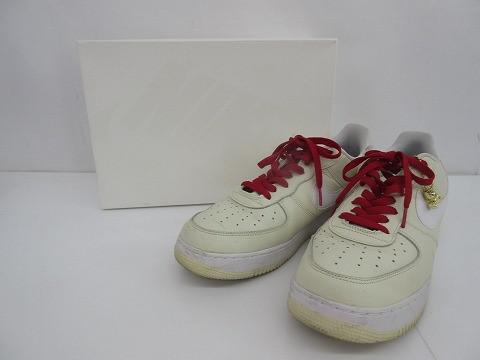 良品 ナイキ NIKE エア フォース 1 07 PRM EMB ポップコーン CW2919-100 30cm ホワイト 白 メンズ_画像1