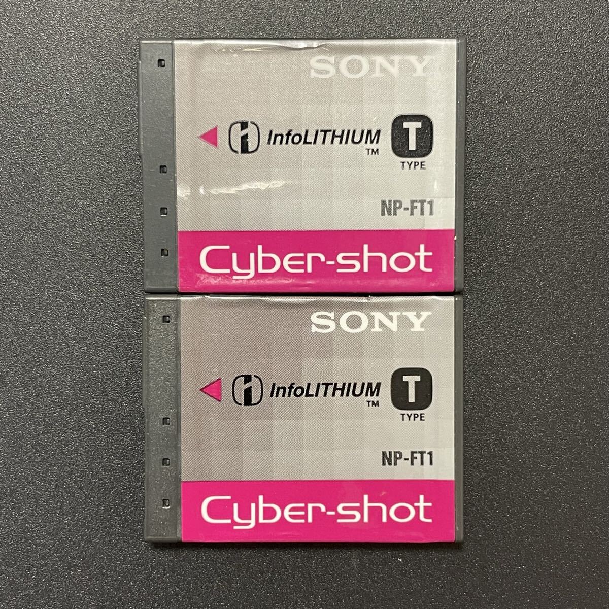 2個セット【動作確認済】送料無料 返金保証 中古  ソニー NP-FT1 SONY Cyber-shot 純正 バッテリー 満充電後計測4.17/4.14V_画像1