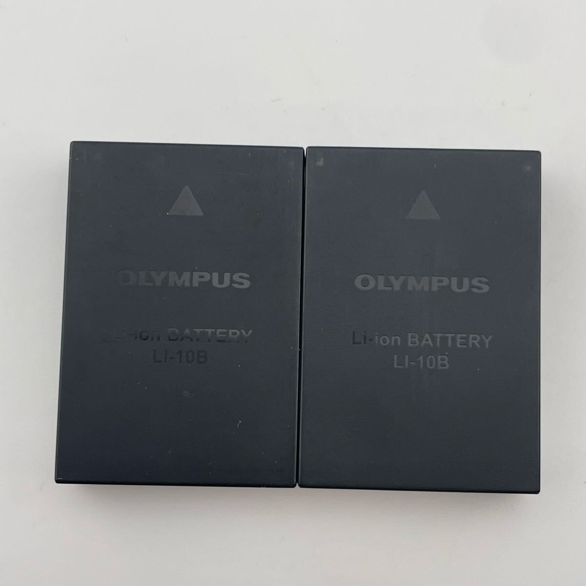 2個セット　返金保証【動作確認済】送料無料　中古　オリンパス　純正品　LI-10B バッテリー/電池パック　OLYMPUS 満充電後計測_画像2