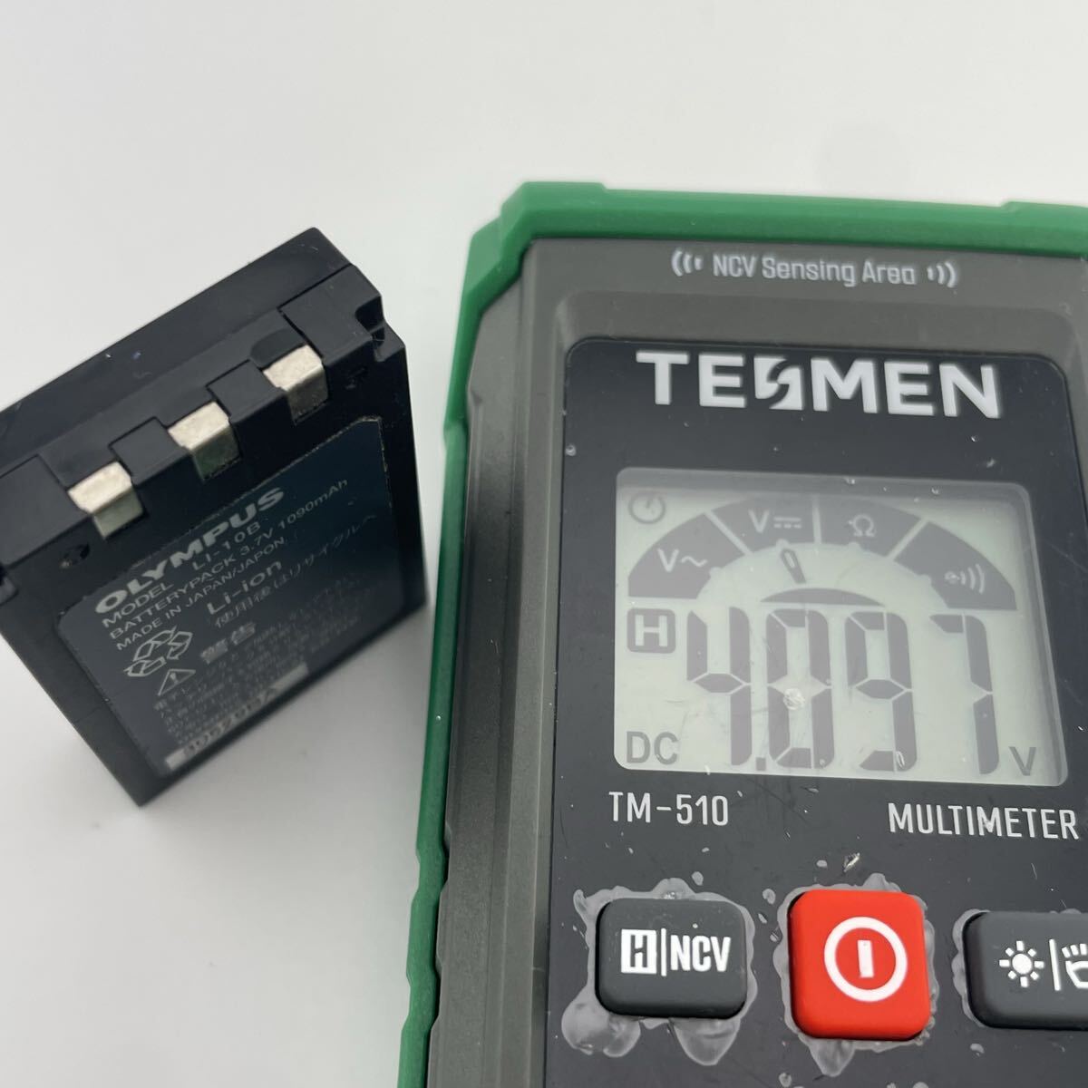 2個セット　返金保証【動作確認済】送料無料　中古　オリンパス　純正品　LI-10B バッテリー/電池パック　OLYMPUS 満充電後計測_画像4