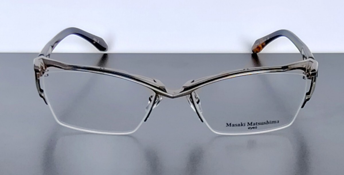 新型 マサキマツシマ Masaki Matsushima MF-1310 ②ブラウン/ブラック・ブラウンデミ 57 ナイロール 日本製　ケース付き 新品_画像3