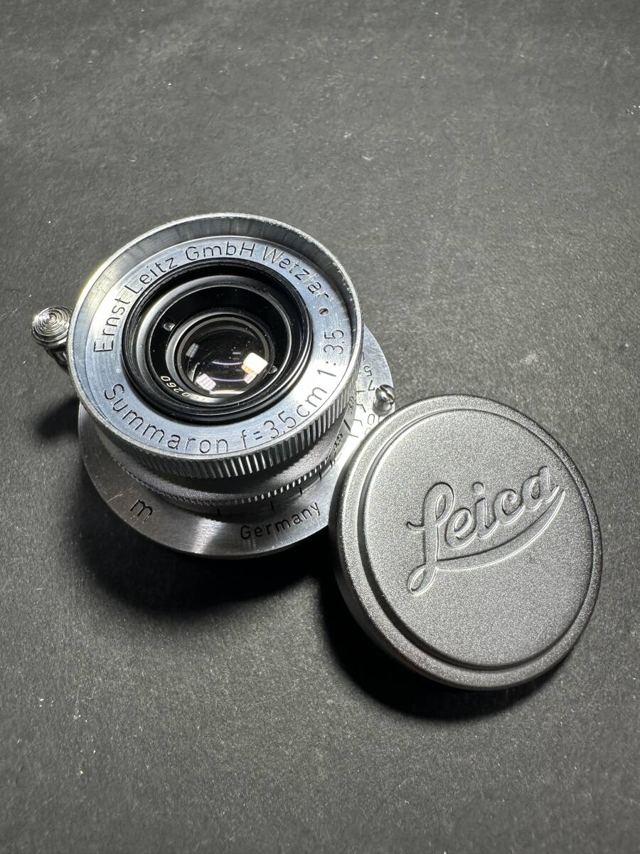 ★コレクター必見！！ 当時物 現状品 Leica Summaron F3.5㎝ 1:3.5 ライカ ズマロン ライツ社 カメラ マウント オールド レンズ KZ753_画像1