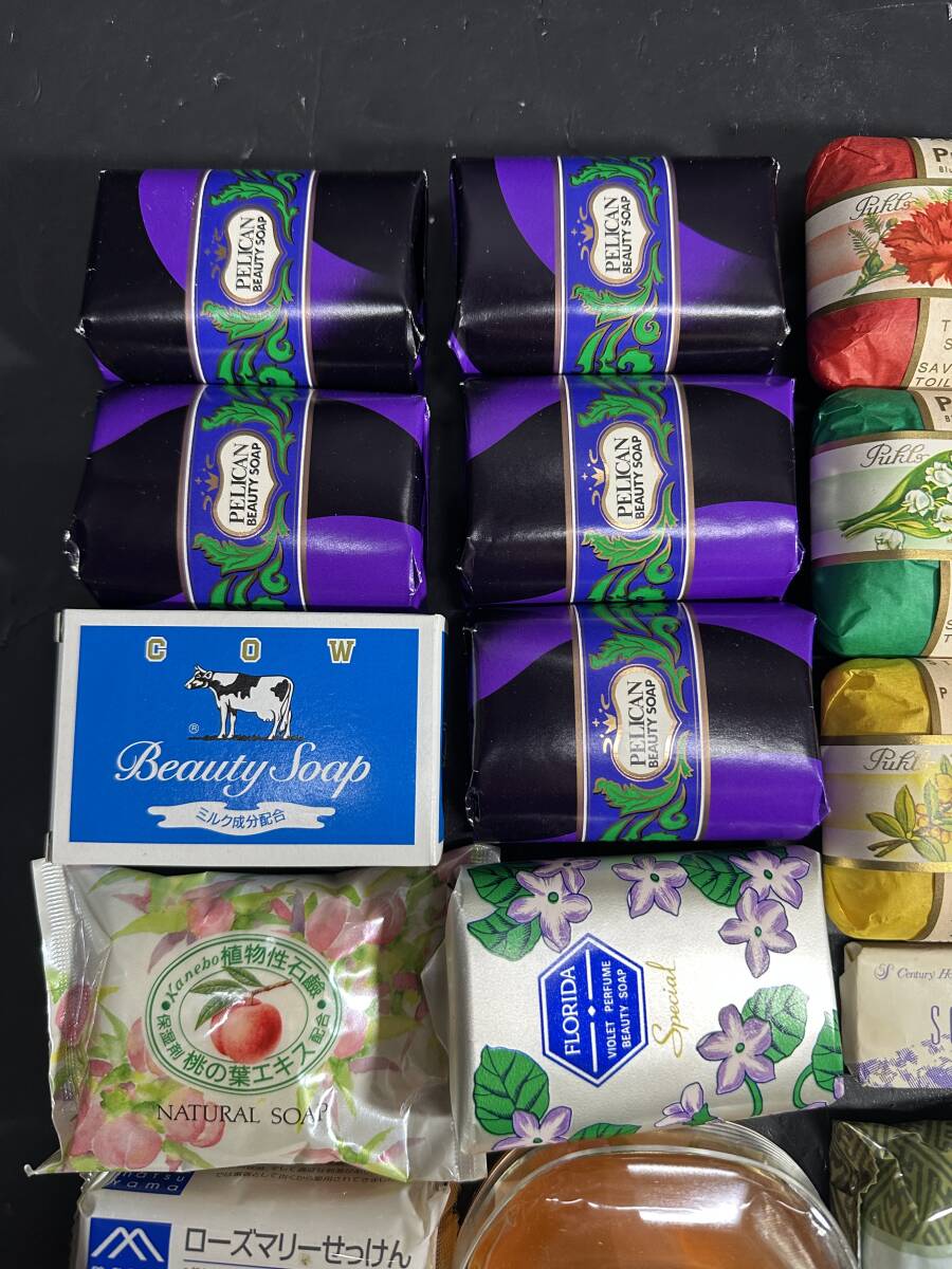 ★格安出品！！ 未使用 固形石鹸 まとめ売り FLORIDA Puhls COW 牛乳石 等 30個 セット 石鹸 せっけん 生活用品 ビンテージ 雑貨 KZ775_画像2