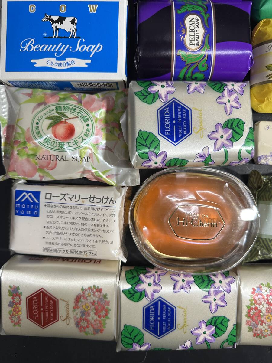 ★格安出品！！ 未使用 固形石鹸 まとめ売り FLORIDA Puhls COW 牛乳石 等 30個 セット 石鹸 せっけん 生活用品 ビンテージ 雑貨 KZ775_画像3