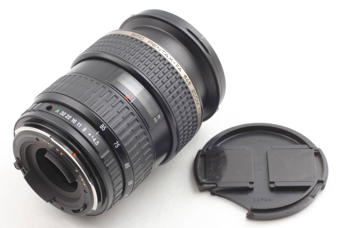 フード付 ペンタックス Pentax FA smc 45-85mm 4.5 ズームレンズ 645 N NII 用 中判カメラ リコー_画像7