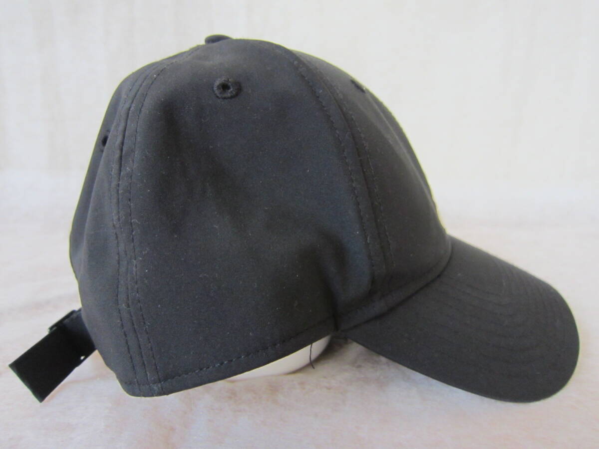 adidas（アディダス）　　キャップ　　黒/白ロゴ ポリエステル　　フリーサイズ　54～57㎝　　ok2510A_画像3