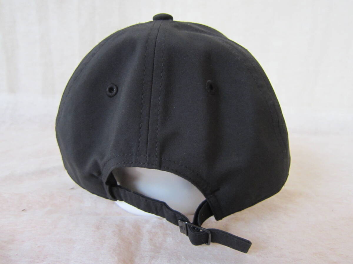 adidas（アディダス）　　キャップ　　黒/白ロゴ ポリエステル　　フリーサイズ　54～57㎝　　ok2510A_画像4