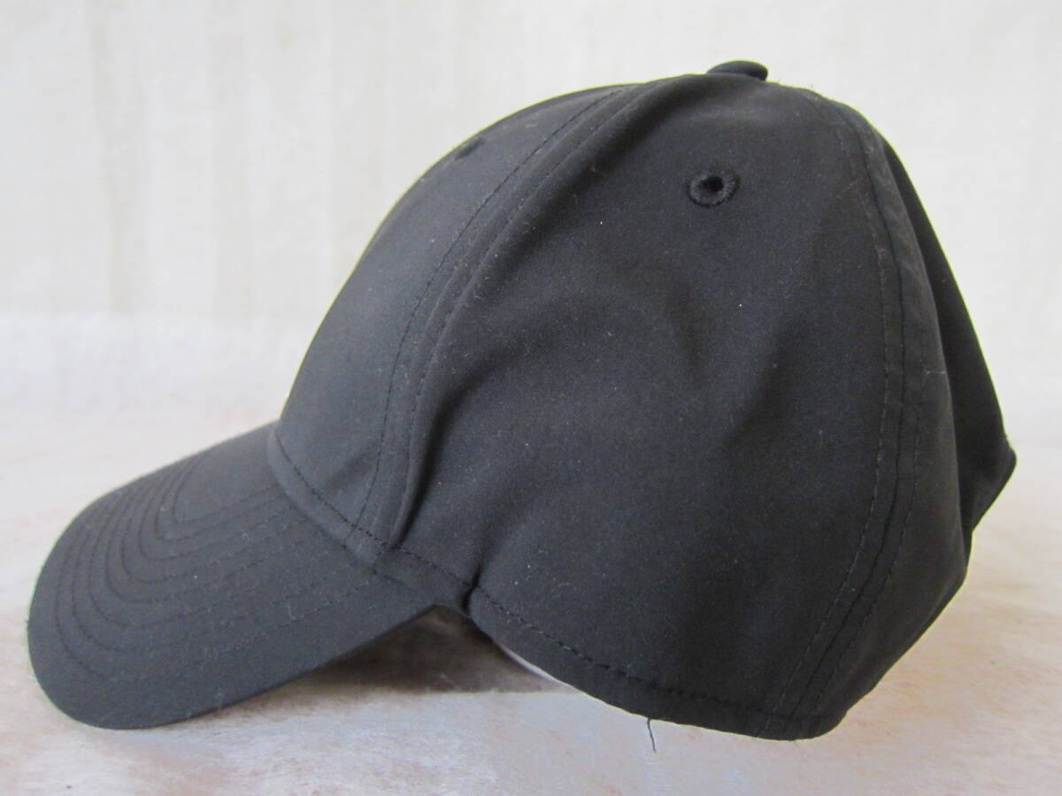 adidas（アディダス）　　キャップ　　黒/白ロゴ ポリエステル　　フリーサイズ　54～57㎝　　ok2510A_画像2