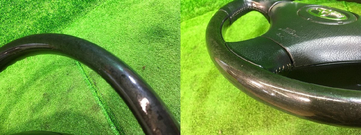 ｒ管理79014 H14 ヴェロッサ JZX110 】★ ウッドコンビハンドル ステアリング トリム FC20 ★_画像7