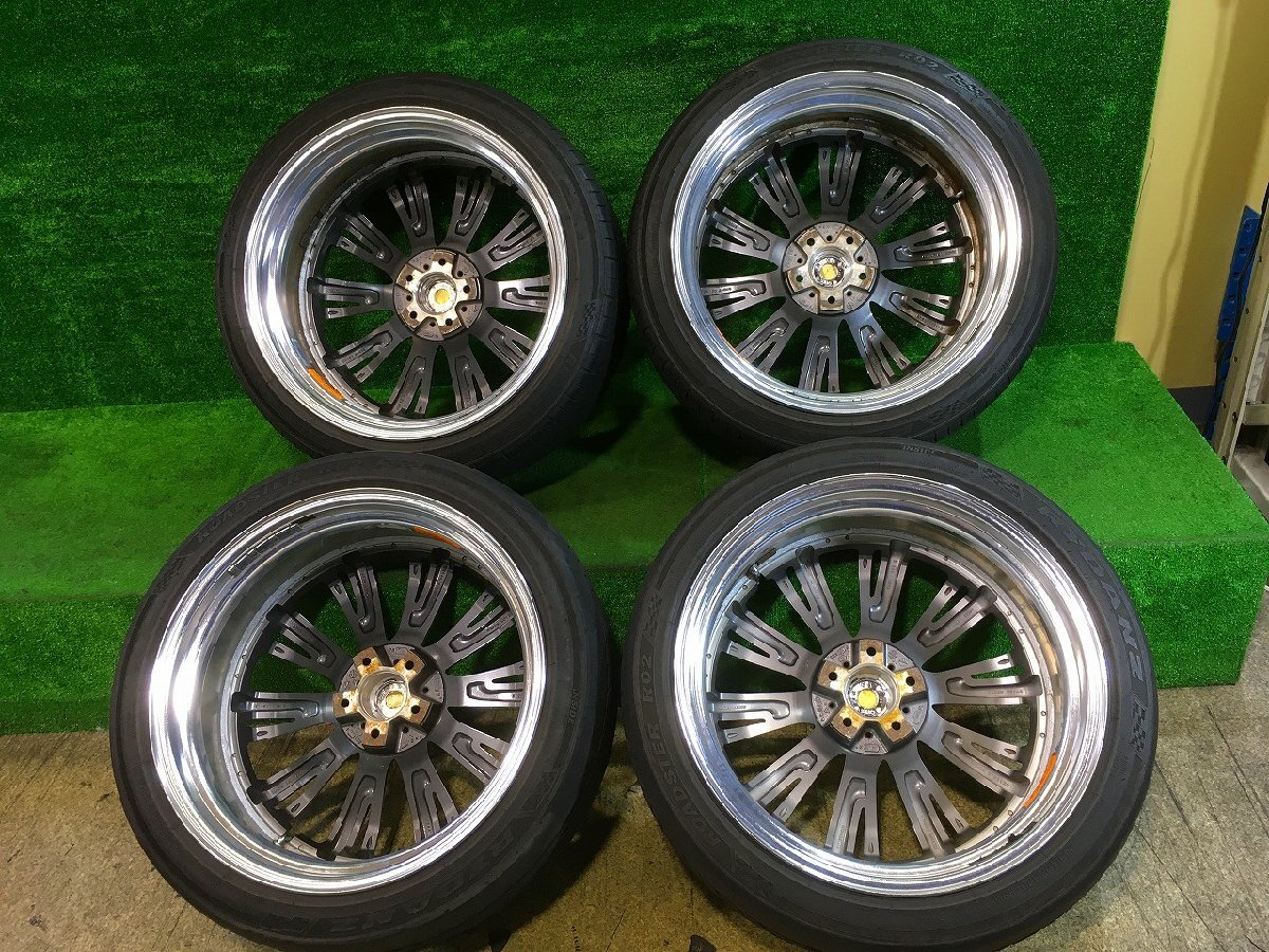 r管理78782 H21 フーガ KY51 】★AME Shallen シャレン XK-87 アルミ タイヤ 4本 20×8.5 +35 2本 20×9.5 +38 2本 114.3 245/40ZR20★_画像3