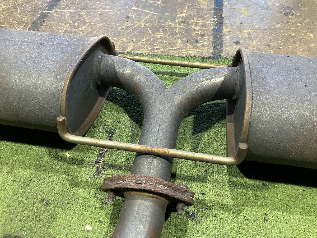 Y管理79008 H19 RX-8 SE3P 前期】★メーカー不明 社外 左右出し センター&リア マフラー サビ多数&フランジ部 溶接補修有★_画像6