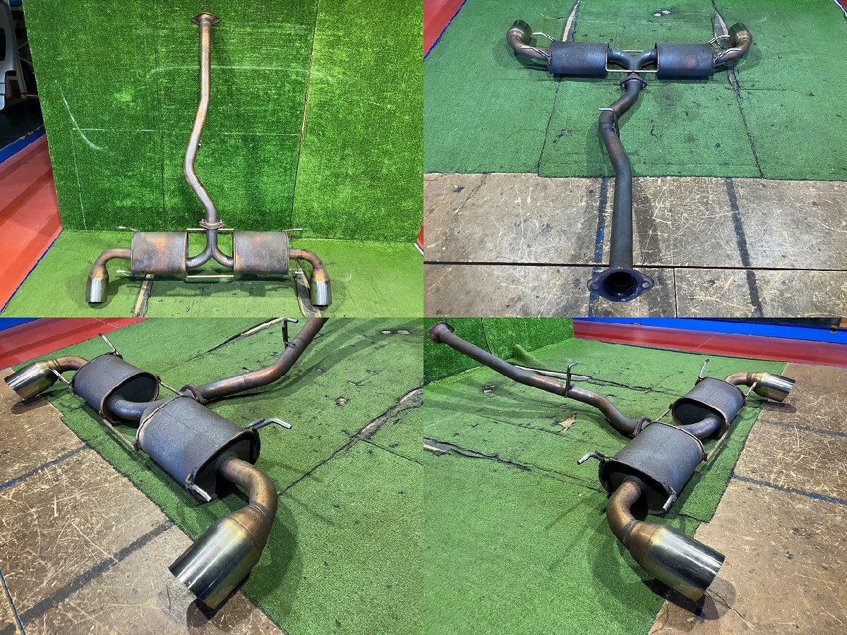 Y管理79008 H19 RX-8 SE3P 前期】★メーカー不明 社外 左右出し センター&リア マフラー サビ多数&フランジ部 溶接補修有★_画像2