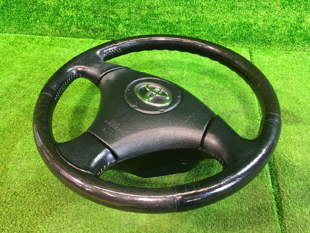 ｒ管理79014 H14 ヴェロッサ JZX110 】★ ウッドコンビハンドル ステアリング トリム FC20 ★_画像3