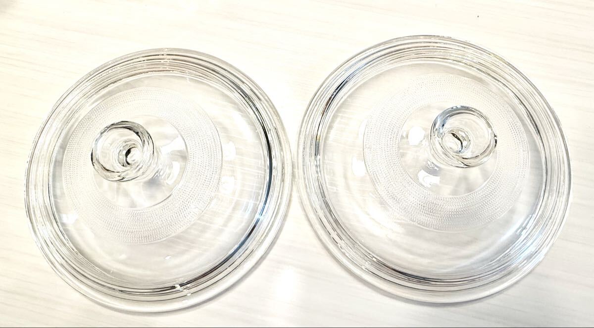 (送料無料)未使用保管品 青柳製作所 純銅製品シリーズ 強化ガラス蓋付き 純銅鍋両手鍋×2点 槌目加工☆17㎝1.7+18㎝2.3☆確認事項有り_画像7