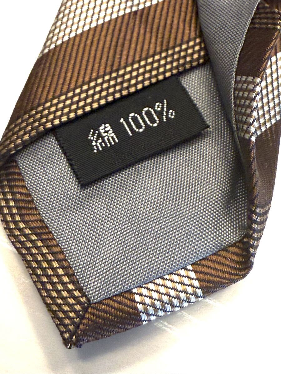(送料無料)新品未使用品(タグ無し)Sion ORIGINAL TIE メンズ ネクタイ☆サイズ 全長 約136㎝、大剣幅 約8.5㎝ ☆素材 綿100%_画像5