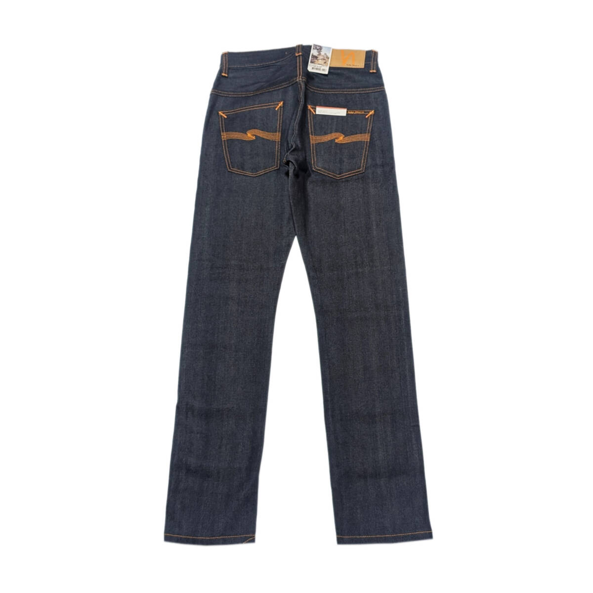 新品未使用 Nudie Jeans THIN FINN DRY ORANGE SELVAGE 赤耳モデル W29 L30 ストレッチデニムパンツヌーディージーンズデニムジーンズ_画像2