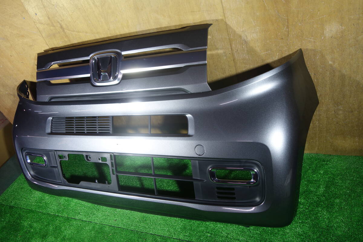 21294　JJ1 JJ2 N-VAN プラススタイル フロントバンパー ＋上下グリル　NH880M グレー　71101-TXA-J000_画像2