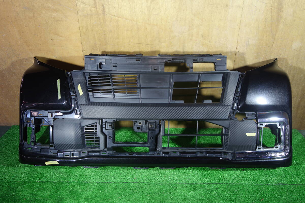 21299　LA600S 後期 タントカスタム トップエディション フロントバンパー X07 ブラックマイカM　52119-B2F10_画像1