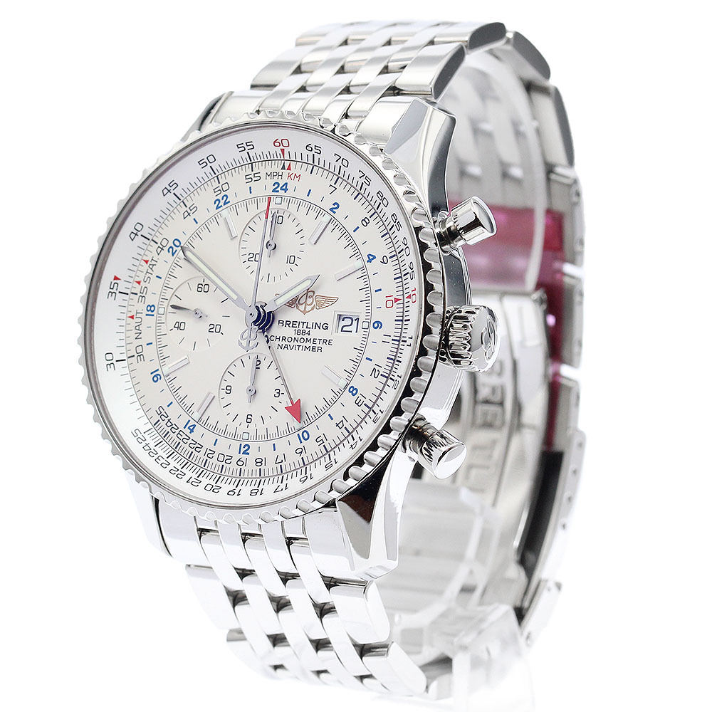 ブライトリング BREITLING A24322 ナビタイマー ワールド クロノグラフ 自動巻き メンズ 美品 _911285_画像2