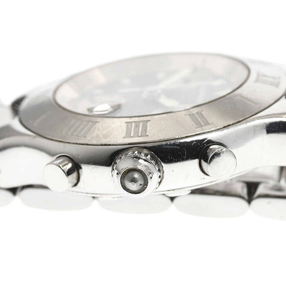 訳あり カルティエ CARTIER W10172T2 クロノスカフ デイト クォーツ メンズ _911915_画像3