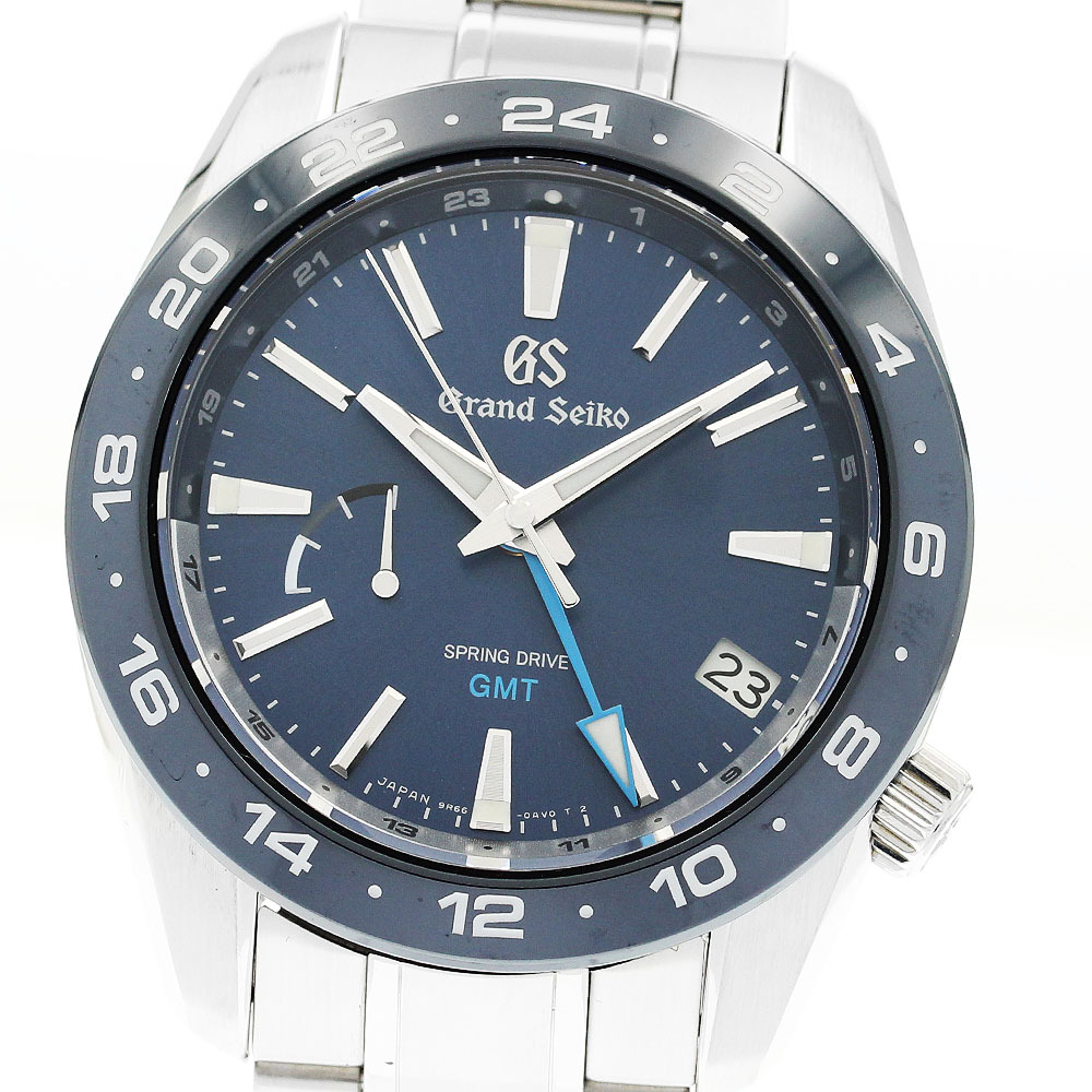 セイコー SEIKO SBGE255/9R66-0BB0 グランドセイコー スポーツコレクション GMT スプリングドライブ メンズ 良品 箱・保証書付き_911826_画像1