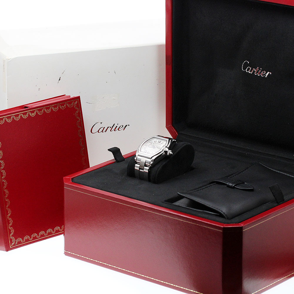 カルティエ CARTIER W62000V3 ロードスターLM デイト 自動巻き メンズ 美品 箱付き_911209_画像2