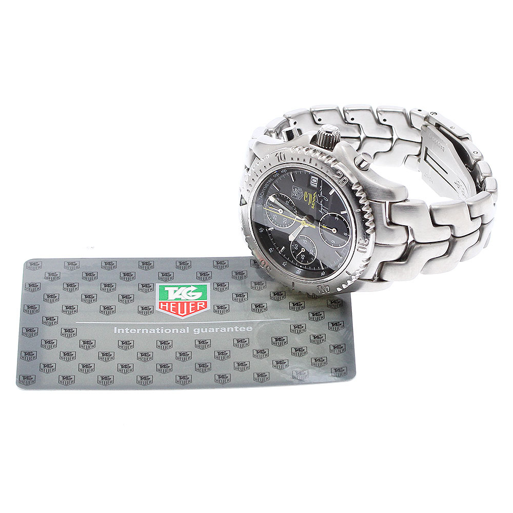 タグホイヤー TAG HEUER CT2115 リンク アイルトン・セナ限定モデル クロノグラフ 自動巻き メンズ 保証書付き_905519_画像2