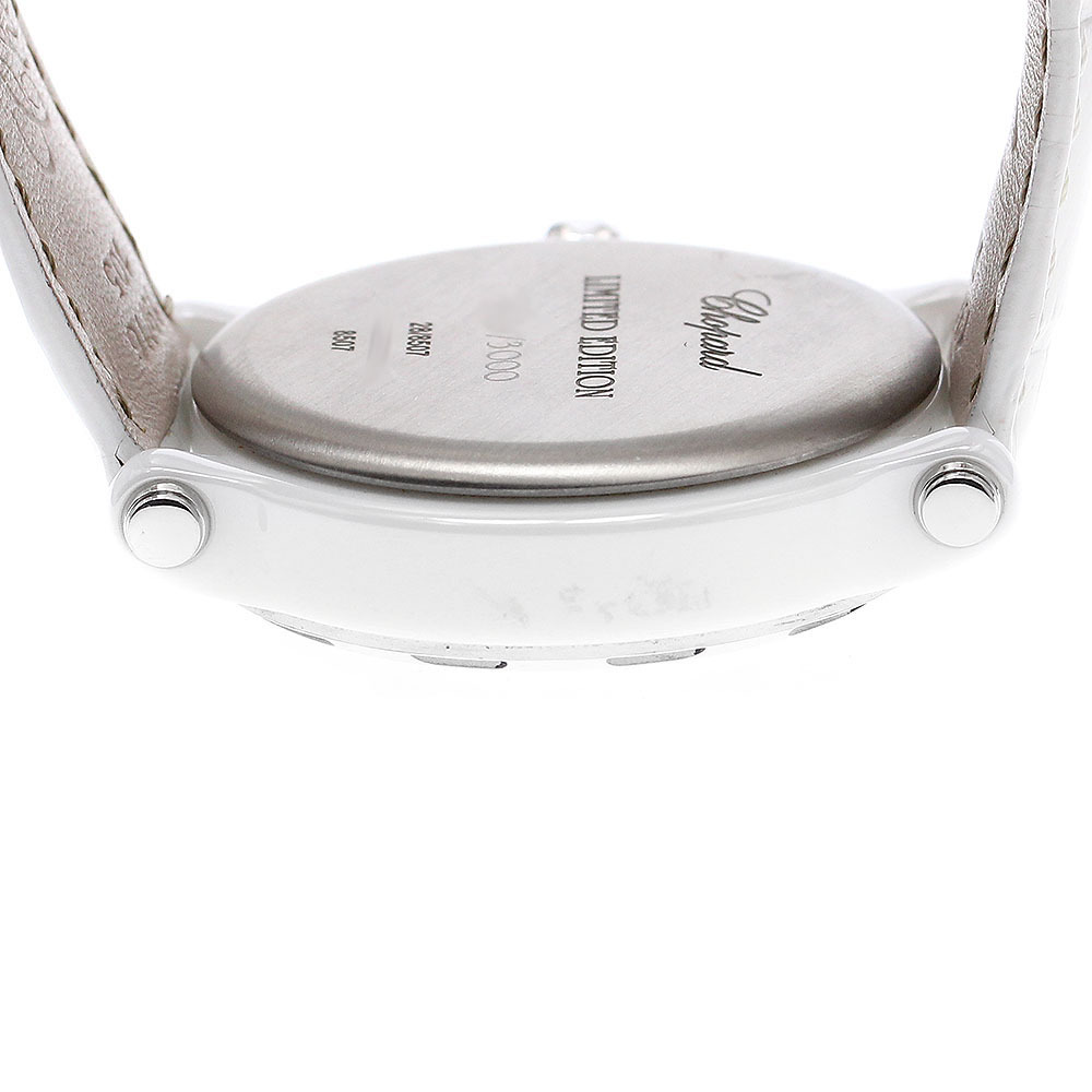 ショパール Chopard 28/8507 ハッピースポーツ ハッピーセラミック 3Pダイヤ 限定3000本 クォーツ メンズ 保証書付き_912384_画像6