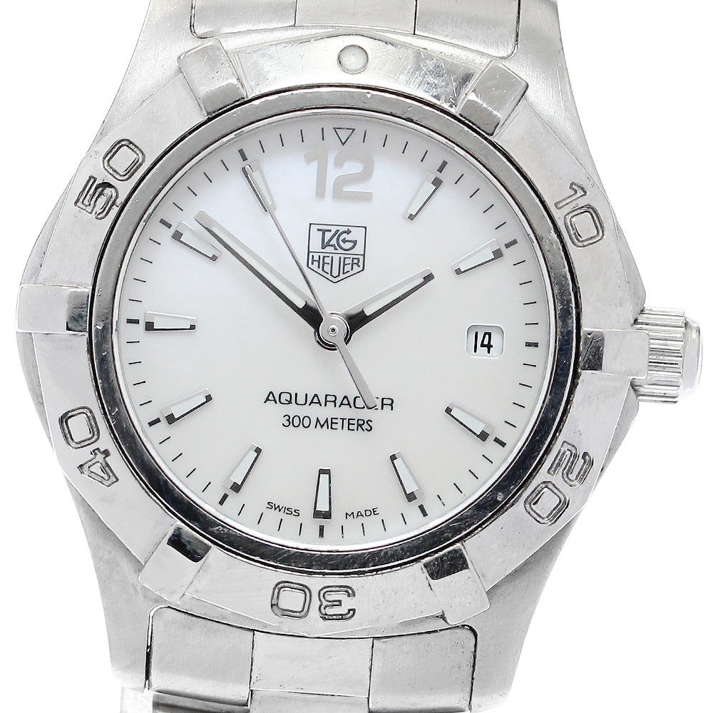 ベルト訳あり タグホイヤー TAG HEUER WAF1414 アクアレーサー デイト クォーツ レディース _906954_画像1