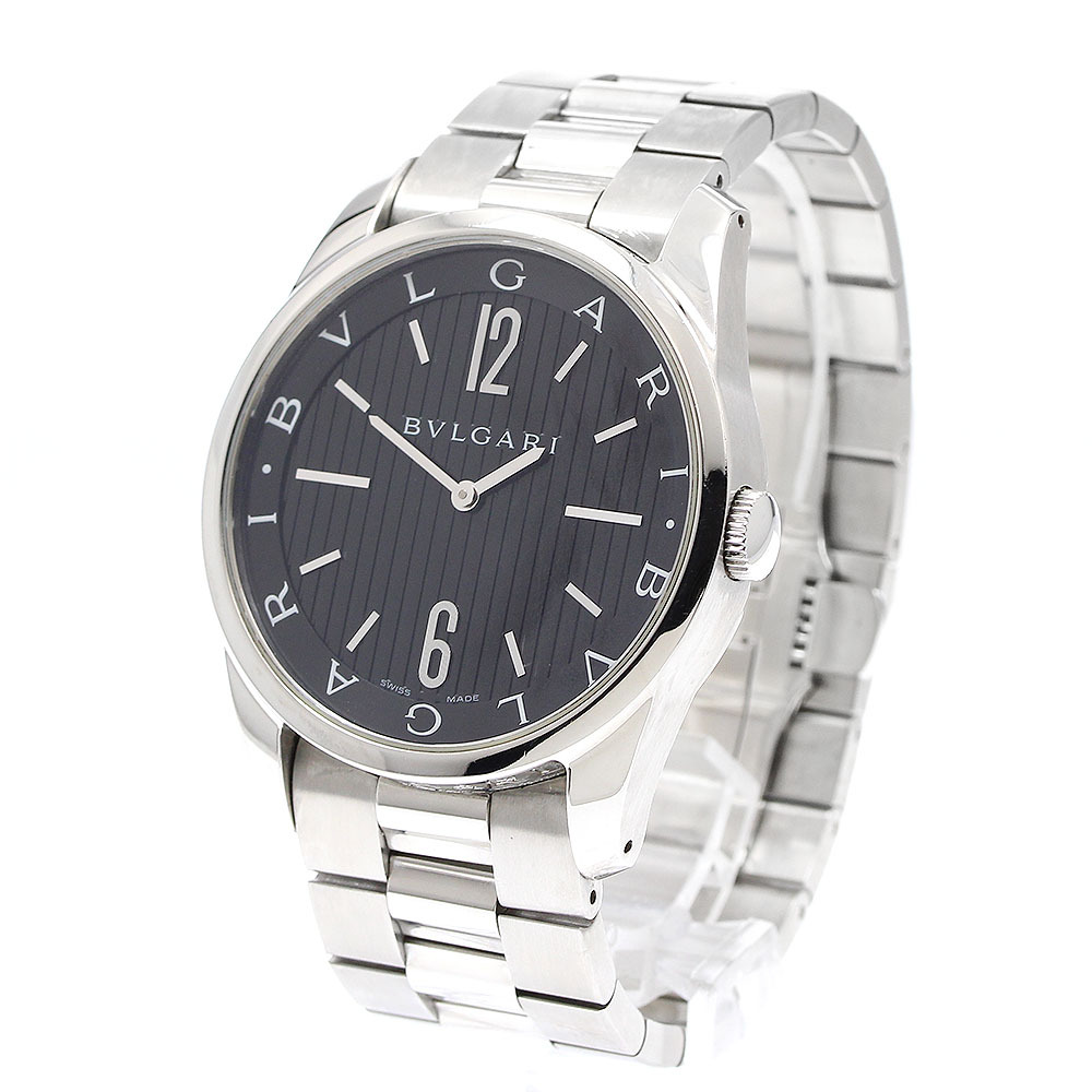 ブルガリ BVLGARI ST42S ソロテンポ クォーツ メンズ 保証書付き_910909_画像3