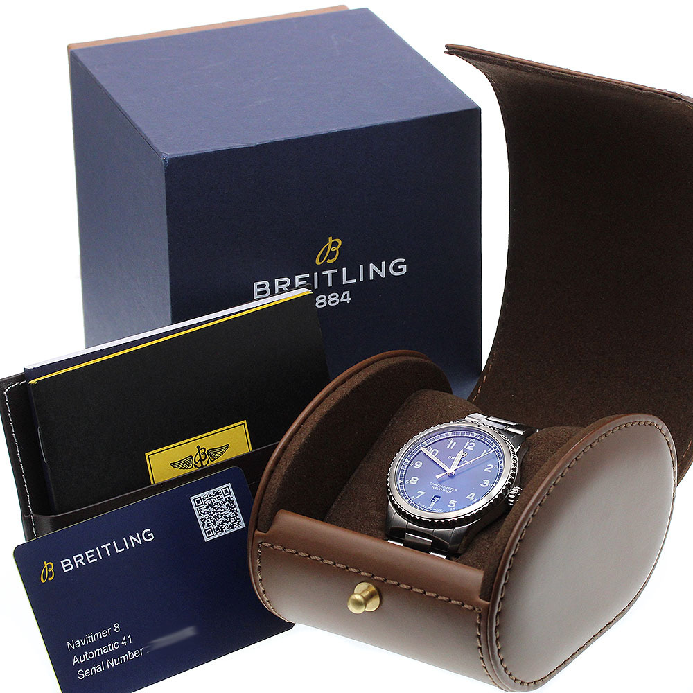 ブライトリング BREITLING A17314 ナビタイマー デイト 自動巻き メンズ 箱・保証書付き_915068_画像2