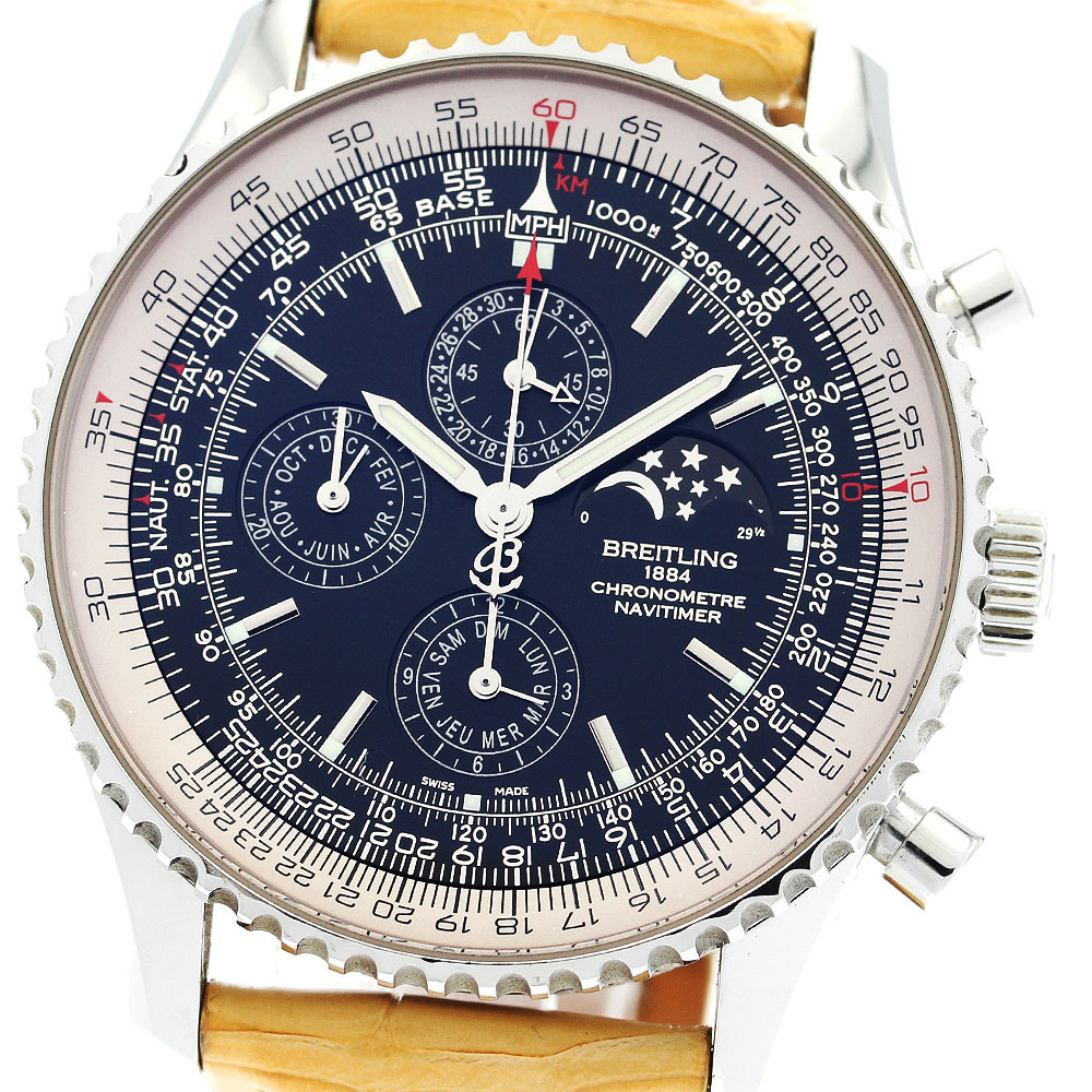 ブライトリング BREITLING A19370 ナビタイマー 1461 世界限定1000本 自動巻き メンズ 良品 保証書付き_916226_画像1