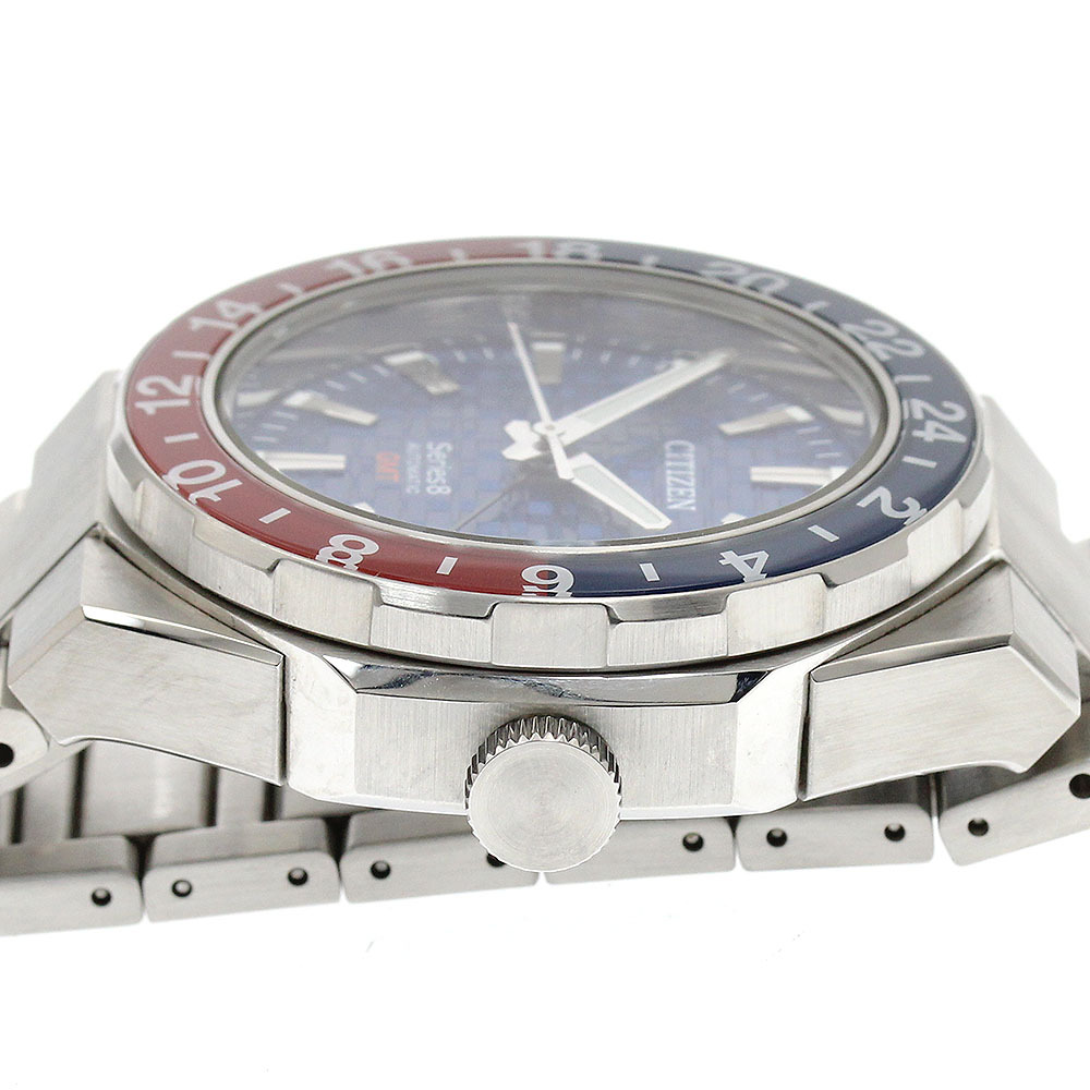 シチズン CITIZEN 9054-0065X02/NB6030-59L シリーズ8 デイト GMT 自動巻き メンズ _915136_画像3