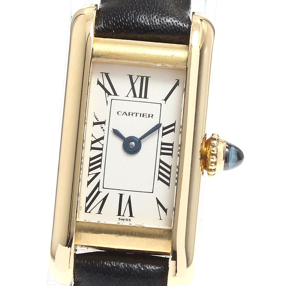 カルティエ CARTIER W1501756 タンクアロンジェ SM K18YG クォーツ レディース _910130_画像1
