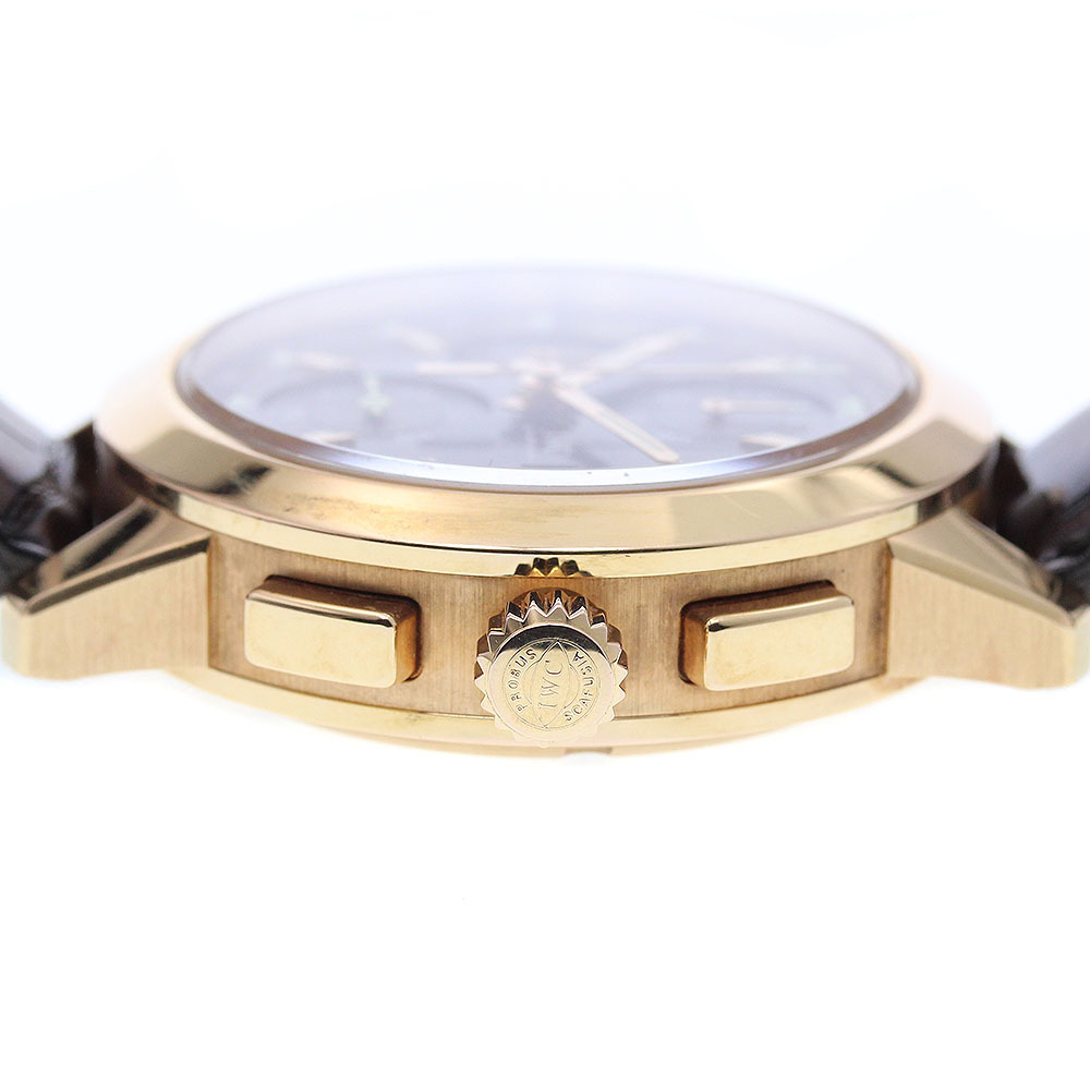 IWC SCHAFFHAUSEN IW380803 ビッグインヂュニア K18PG クロノグラフ 自動巻き メンズ 箱・保証書付き_914494_画像6