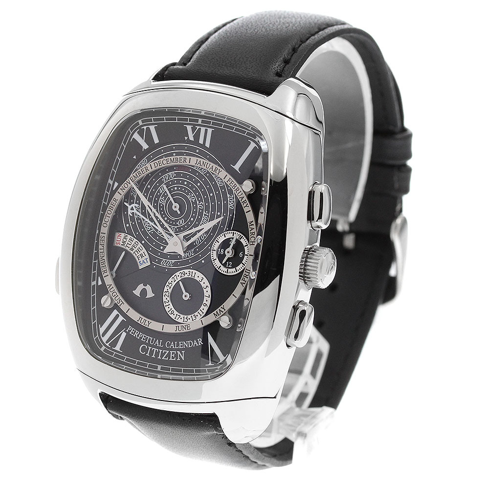 シチズン CITIZEN 6702-H27368/CTU57-0681 カンパノラ パーペチュアルカレンダー クォーツ メンズ _917634_画像2