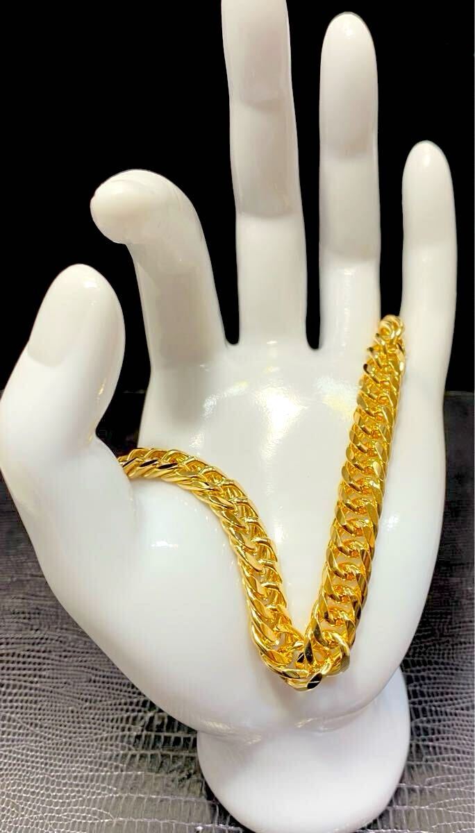 KB-1 喜平チェーン ブレスレット9mm ゴールド 18kgp 新品未使用品 倉庫在庫処分！ _画像2