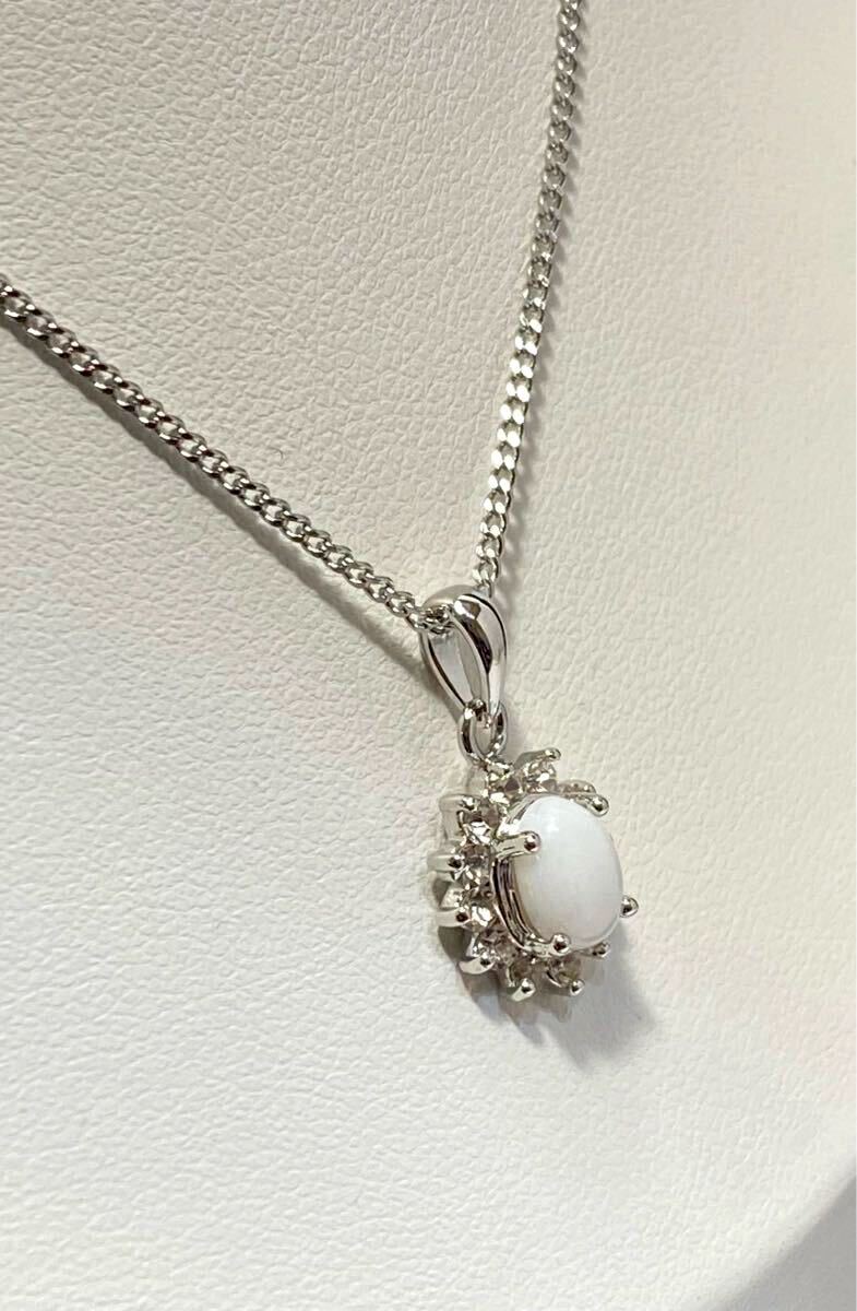 倉庫在庫処分！ 天然オパール② 10月誕生石 ペンダント ネックレス 新品未使用品_画像3