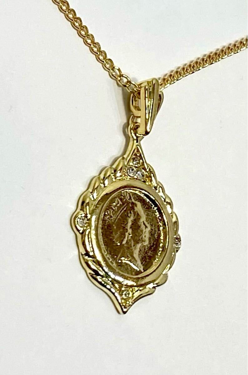 E-2 倉庫在庫処分！ エリザベスコイン ペンダント ネックレス レプリカ 新品未使用品_画像4