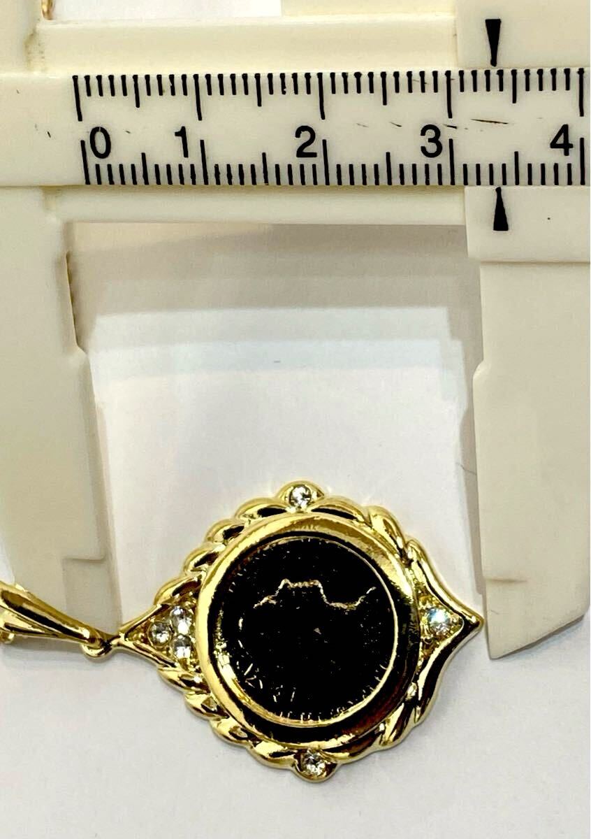 E-2 倉庫在庫処分！ エリザベスコイン ペンダント ネックレス レプリカ 新品未使用品_画像8