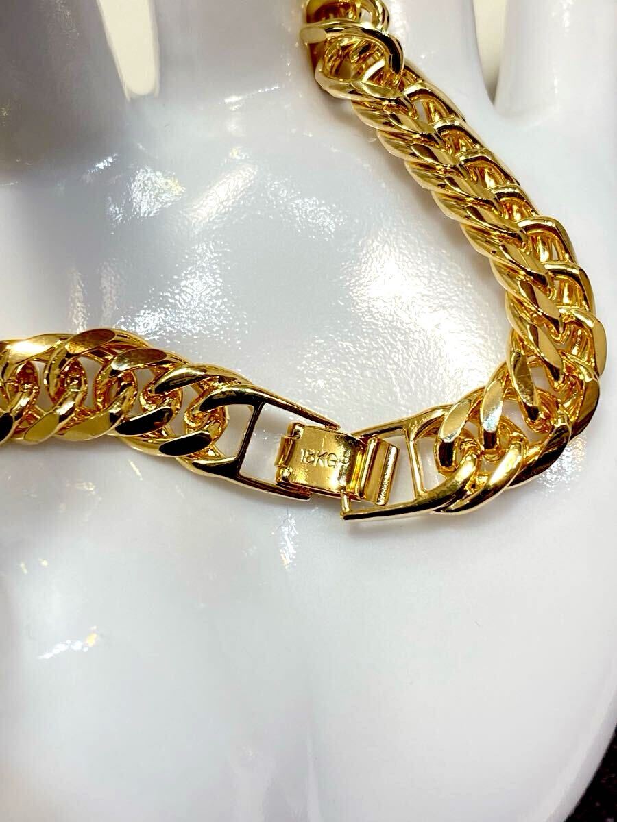 KB-1 喜平チェーン ブレスレット9mm ゴールド 18kgp 新品未使用品 倉庫在庫処分！ _画像7