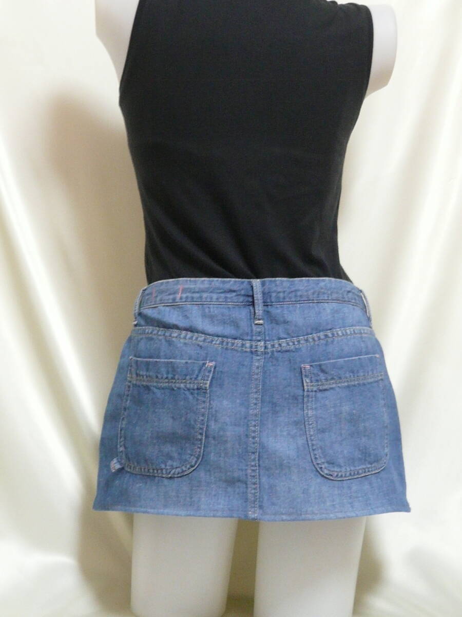 ♪♪ブルー系デニムの超マイクロミニ☆薄めの素材^^♪♪_画像2