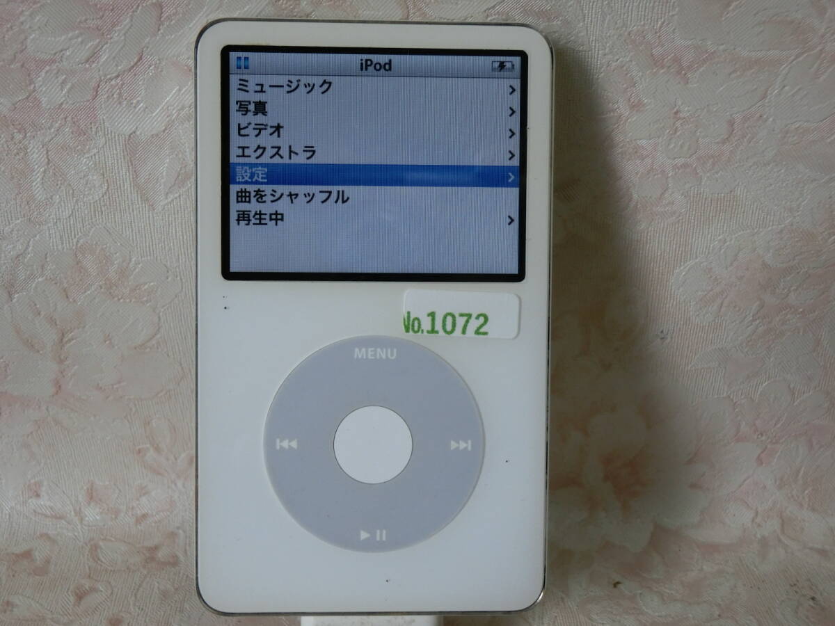 【ジャンク品】iPod classic A1136-30GB 本体のみ(通電確認済み/動作未確認/ボタン操作難あり)1072_画像1