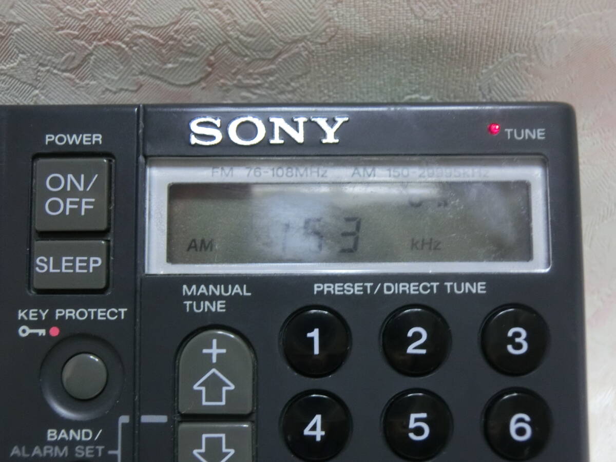 【ジャンク品】SONY 小型ラジオ ICF-SW1(通電確認済/動作未確認)1101_画像4