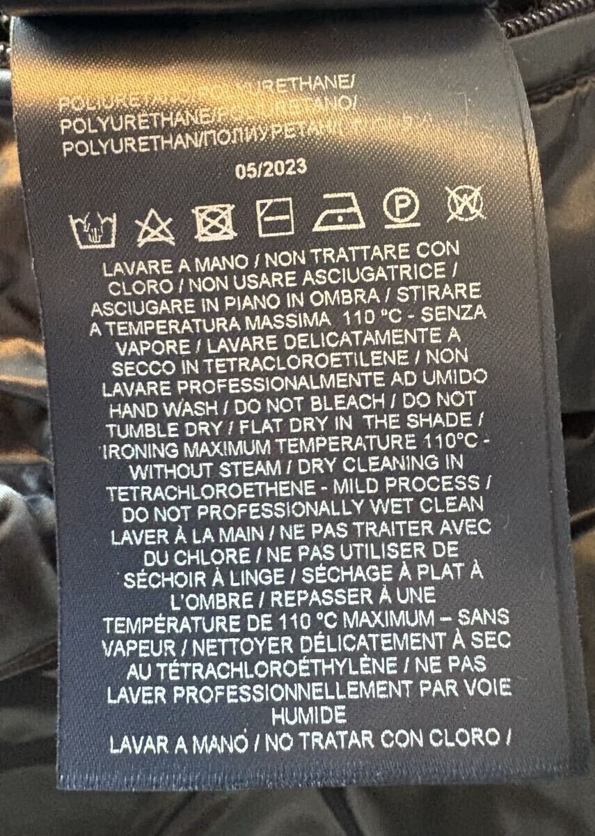 ヘルノ リゾート(Herno resort) 、ウールニットナイロン中綿コンビジャケット、ネイビー、サイズ44、本物_画像10