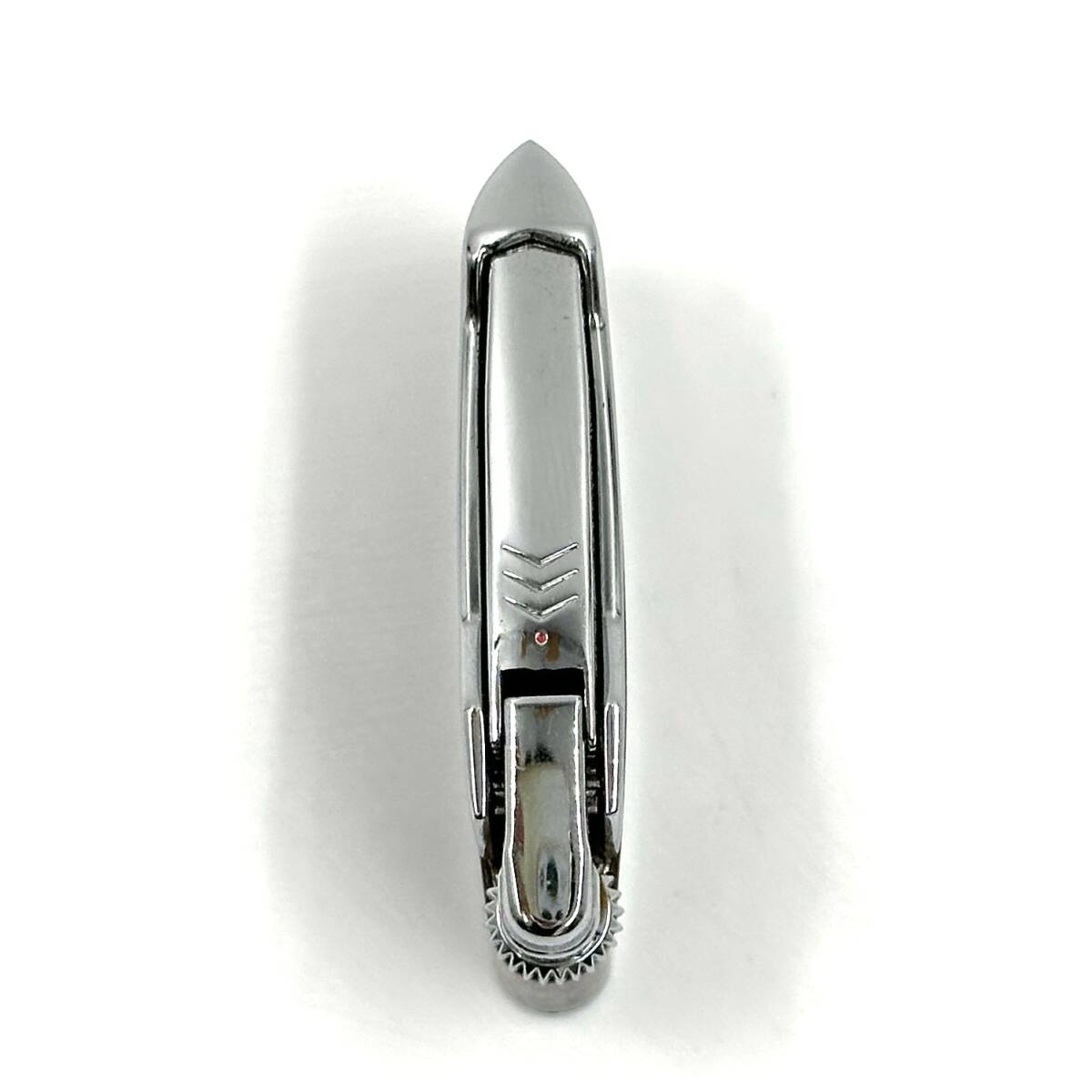 S 【1円スタート】 プリンス PRINCE ガスライター ミクロ88E プリンスアイ 昭和レトロ ヴィンテージ コレクター 木目調 シルバー色 喫煙具_画像3