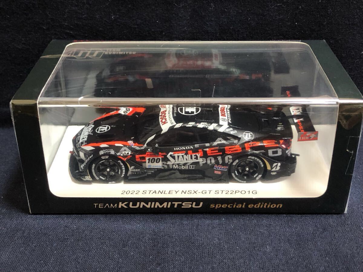 チームクニミツ特注 SPARK スパーク STANLEY NSX-GT TEST VERSION No.100 TEAM KUNIMITSU SUPER GT 2022 TK SP EDITION 特別パッケージ _画像1