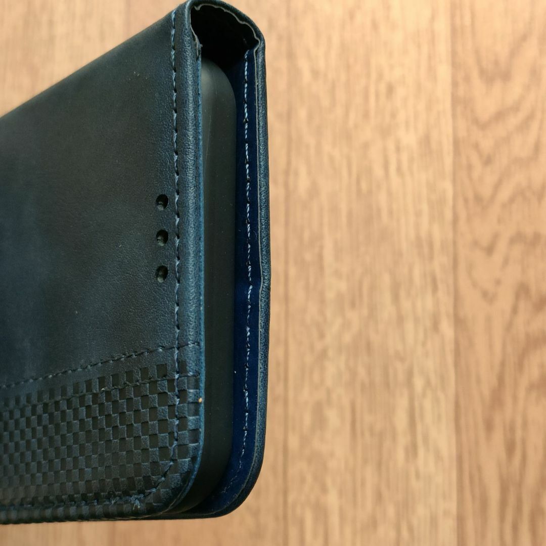 OPPO A5 2020　手帳型ケース　濃紺　カード収納可　管理18-12_画像4